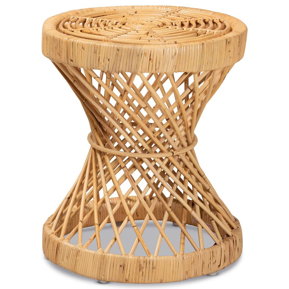 Baxton Studio Seville End Table in Natural, , large