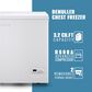HOMLUX 3.5 Cu. Ft. Deep Chest Freezer with Removable Basket in White, , large