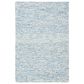 Safavieh Micro-Loop MLP178M 4" x 6" Light Blue and Ivory Area Rug, , large