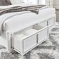 Millenium Chalanna Queen Upholstered Storage Bed in White, , large