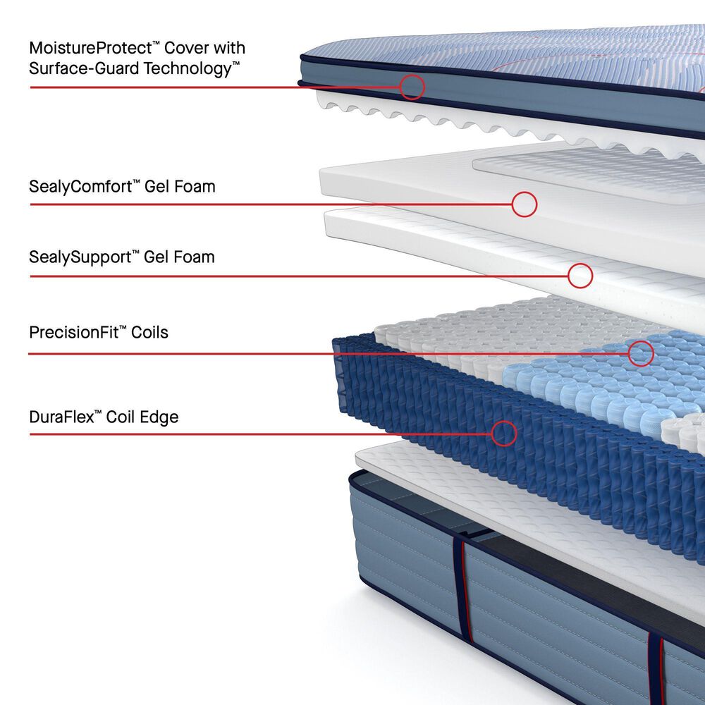 Sealy Posturepedic Plus Newgard Medium Pillow Top King Mattress, , large