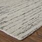 Feizy Brighton 8" Round Gray and Ivory Area Rug, , large