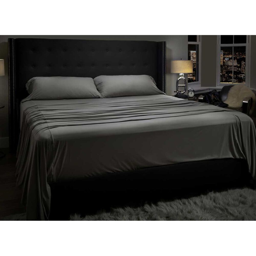 SHEEX Midnight Label 4-Piece King Sheet Set in Stone, , large