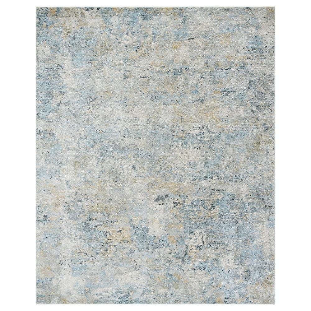 Surya Avellino 10" x 14" Light Beige, Pale Blue, Tan, Deep Teal, Gray, Denim and Light Olive Area Rug, , large