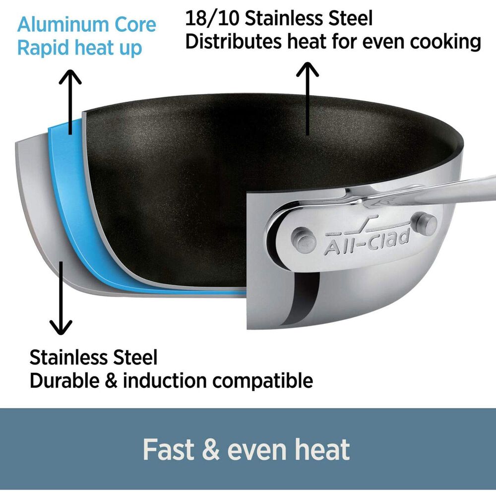 All-Clad 14&quot; 4 Qt. Nonstick Skillet, , large