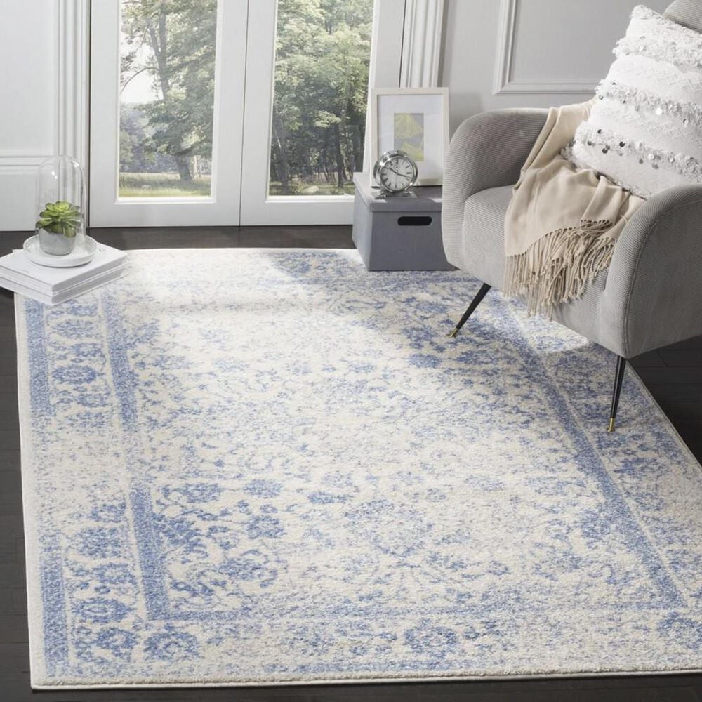 Safavieh Adirondack ADR109L 4" x 6" Ivory and Light Blue Area Rug, , large