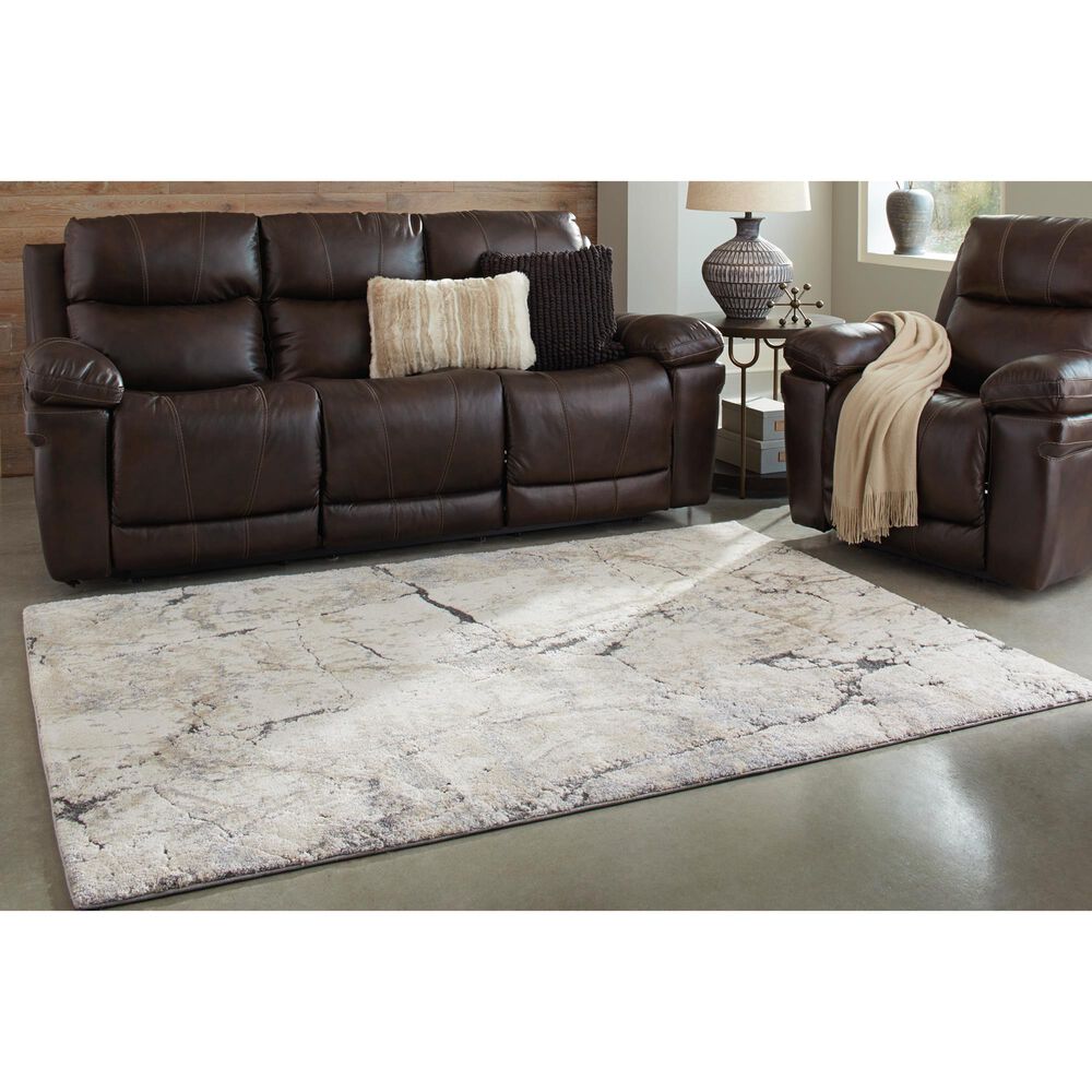 Ashley Wyscott 7&#39;10&quot; x 10&#39;3&quot; Beige, Gray and Black Area Rug, , large