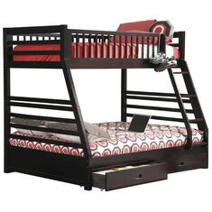 Pacific Landing Ashton Bunk Twin over Full Bed with 2-Drawer