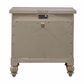 Belle Furnishings Americana Farmhouse 2 Drawer Nightstand in Dusty Taupe and Black, , large