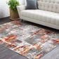 Surya Rafetus ETS-2305 7"10" x 10"2" Burnt Orange and Medium Gray Area Rug, , large