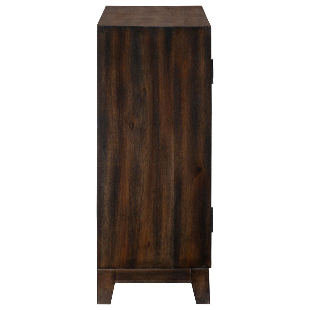 Linon Home Decor Grace Cabinet in Dark Brown, , large