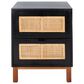 Safavieh Tegan 2-Drawer Nightstand in Black, , large
