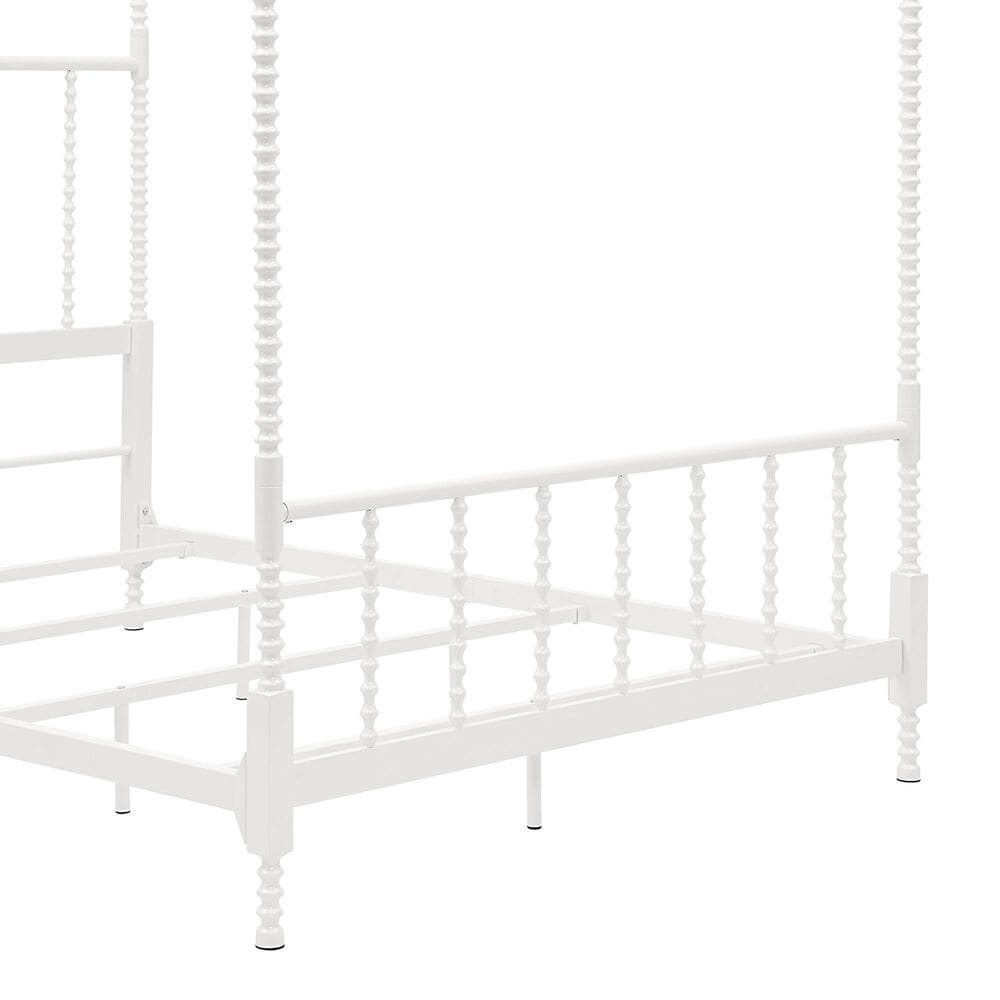 Furniture of America Elliot Queen Canopy Bed in White, , large