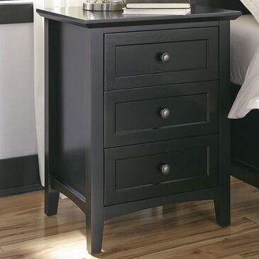 Urban Home Paragon 3 Drawers Nightstand in Opaque Black, , large