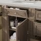James Martin Vanities Bristol 60" Single Bathroom Vanity in Whitewashed Walnut with 3 cm Lime Delight Quartz Top and Rectangular Sink, , large