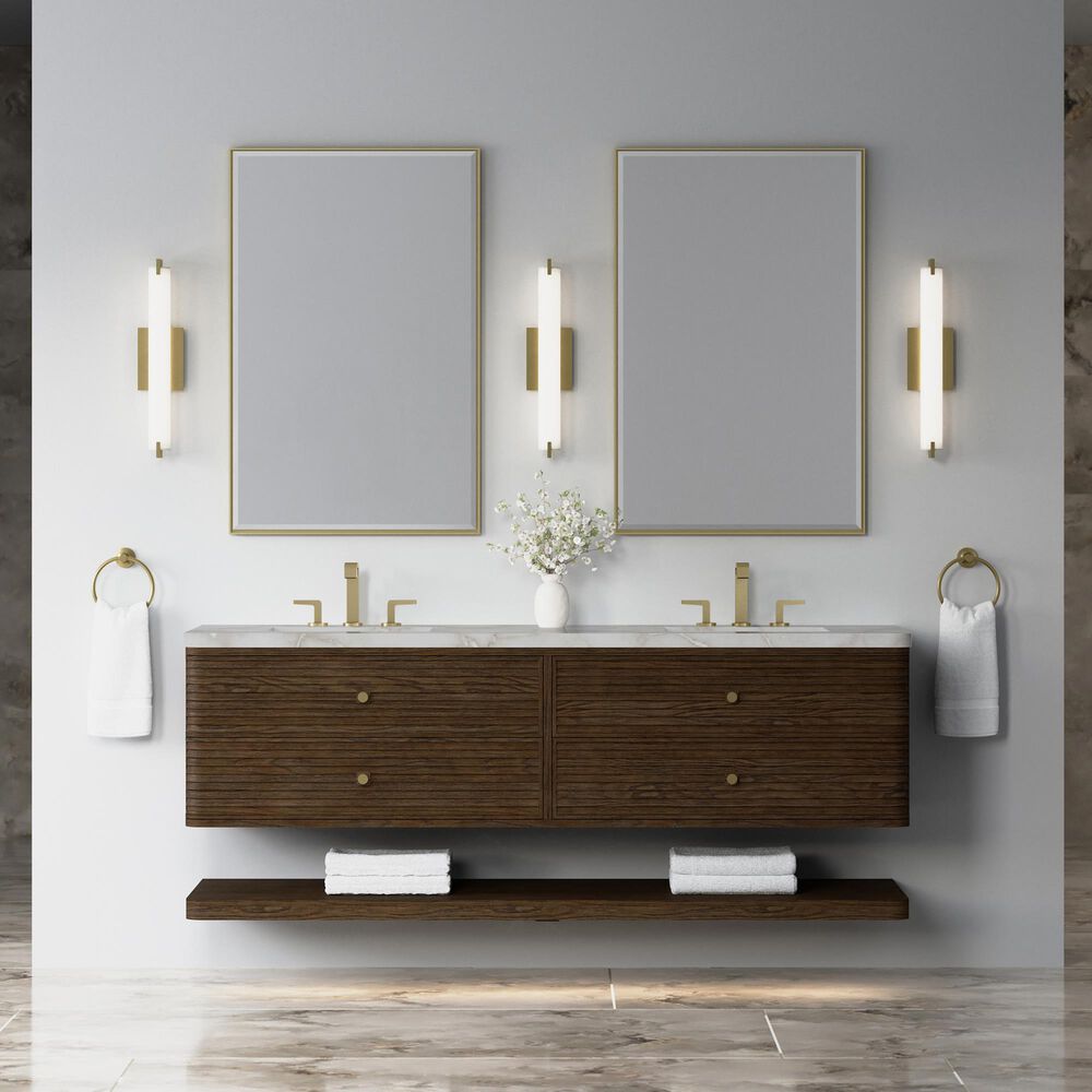 James Martin Allamari 72" Double Bathroom Vanity in Sable with 3 cm Victorian Silver Silestone Top and Rectangular Sinks, , large