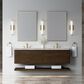 James Martin Allamari 72" Double Bathroom Vanity in Sable with 3 cm Victorian Silver Silestone Top and Rectangular Sinks, , large