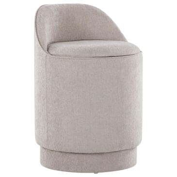 Lumisource Marla Upholstered Vanity Stool in Grey, , large