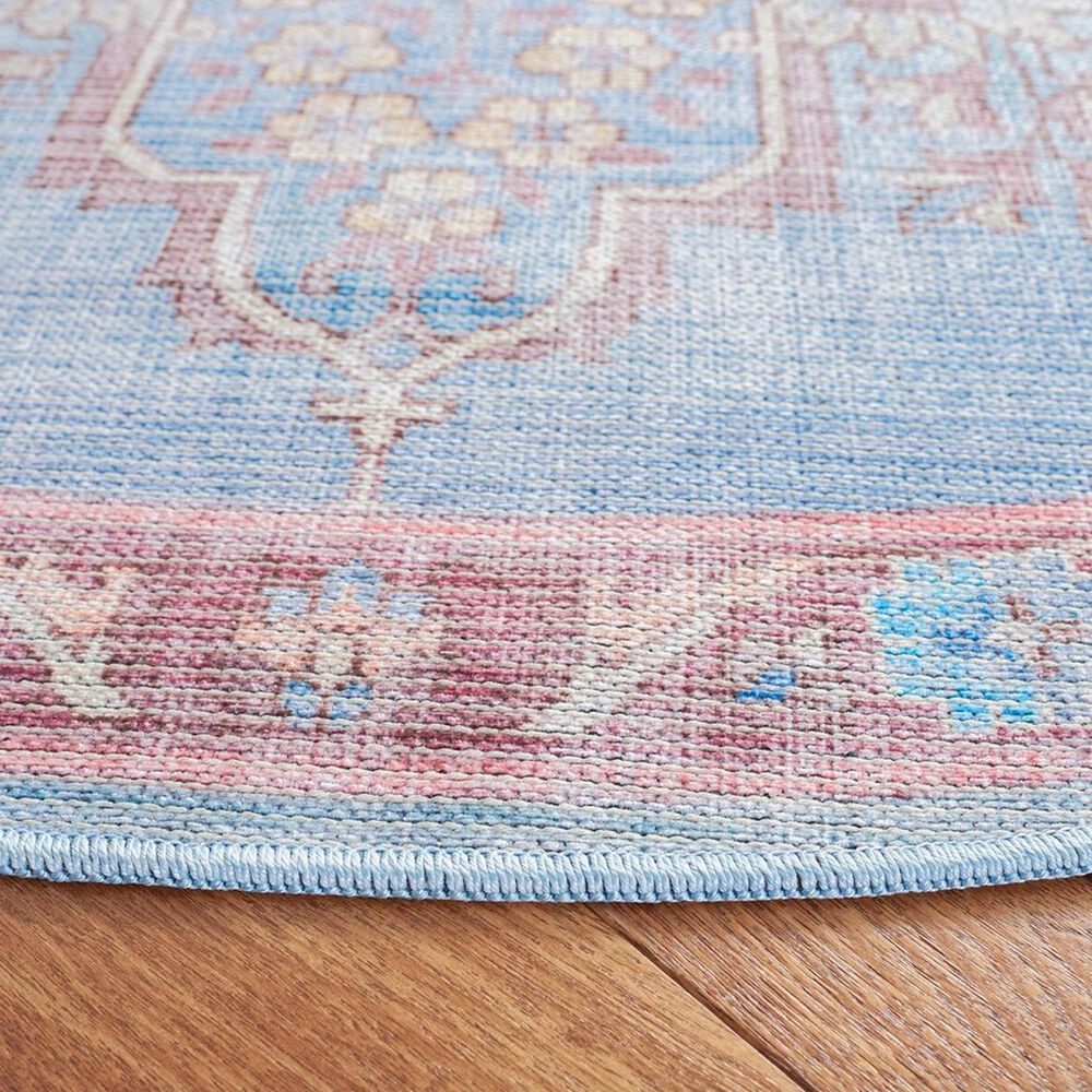 Safavieh Serapi 6&#39;7&quot; Round Blue and Brown Area Rug, , large