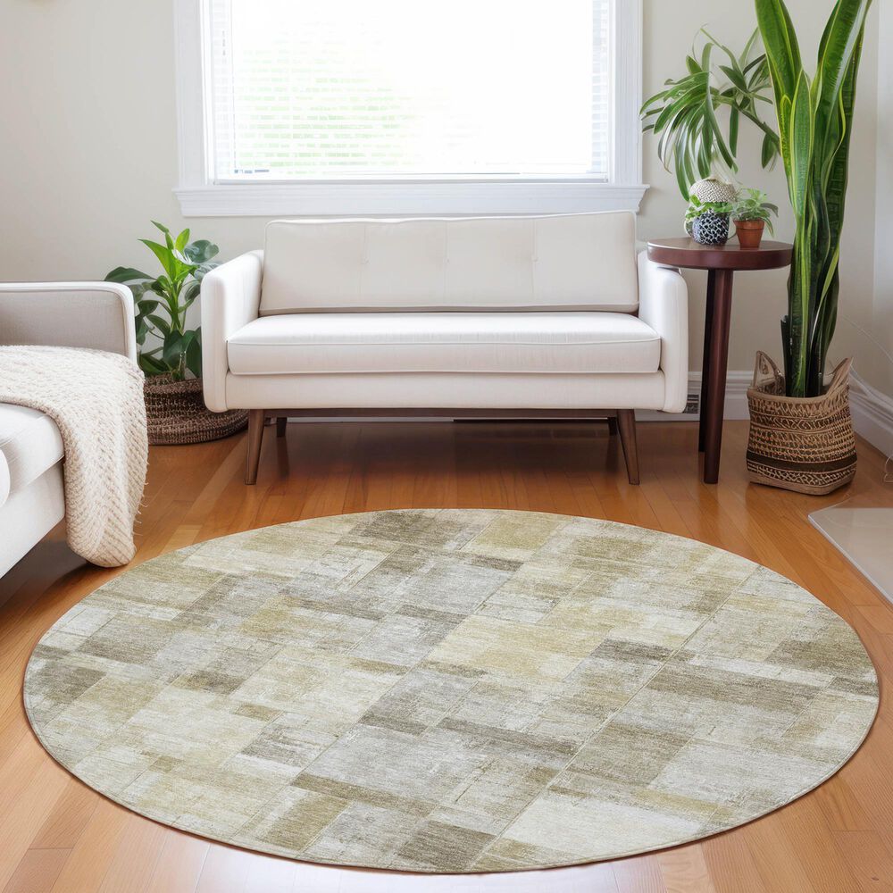Dalyn Rug Company Ravenna RN4 8&#39; Round Beige Area Rug, , large