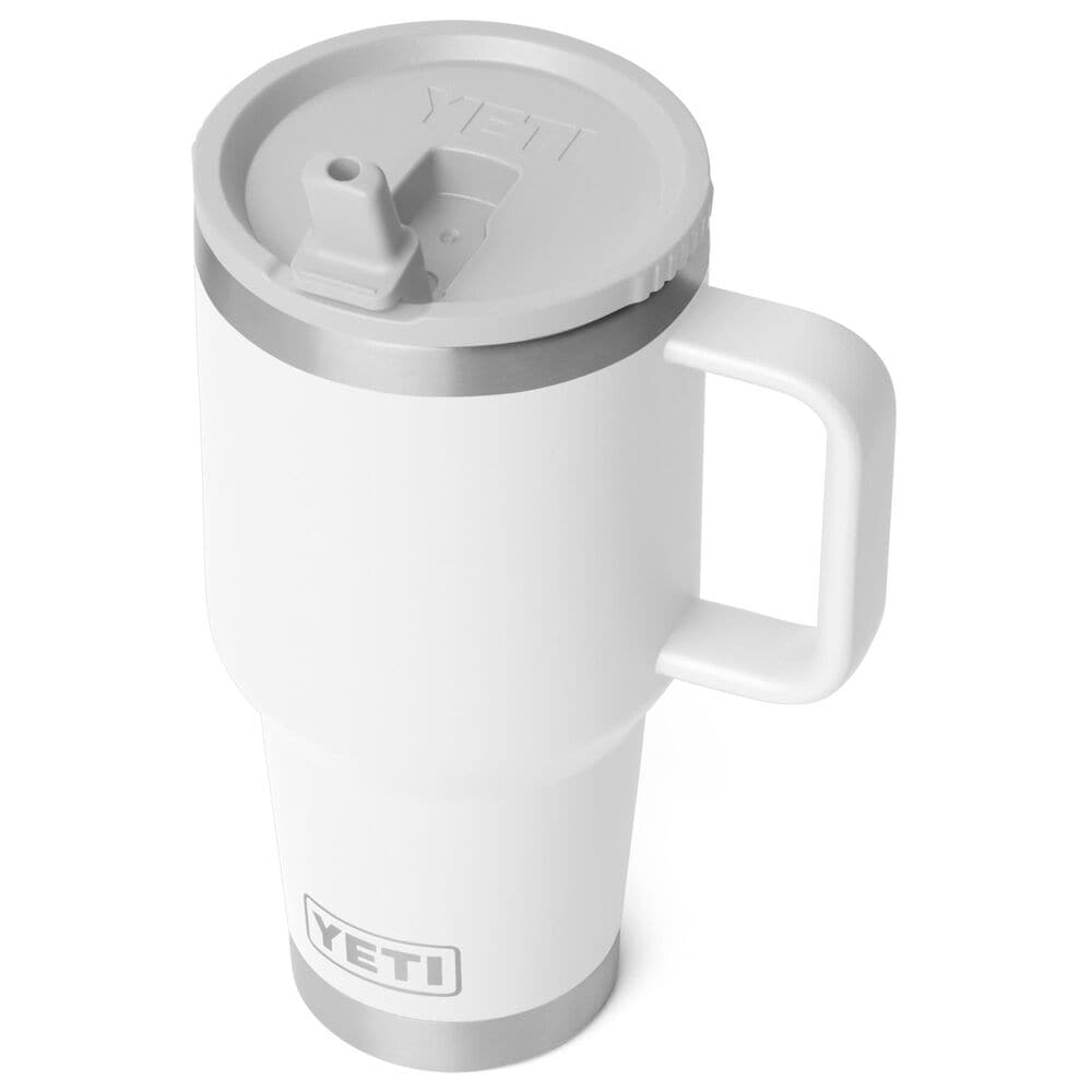 YETI Rambler 30 Oz Travel Mug with StrongHold Lid in White, , large
