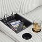 Ashley Top Tier 6-Piece Manual Reclining Sectional with Chaise in Alloy, , large