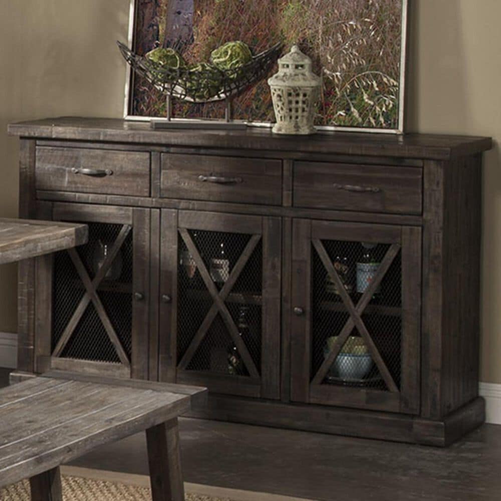 Alpine Furniture Newberry Sideboard in Salvaged Grey, , large