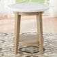 Crystal City Vida End Table in Burnished Blonde and White, , large