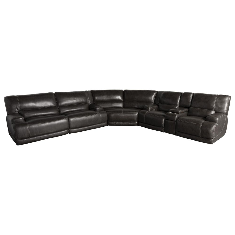 Sienna Designs 3-Piece Power Reclining Curved Sectional in Stampede Charcoal, , large