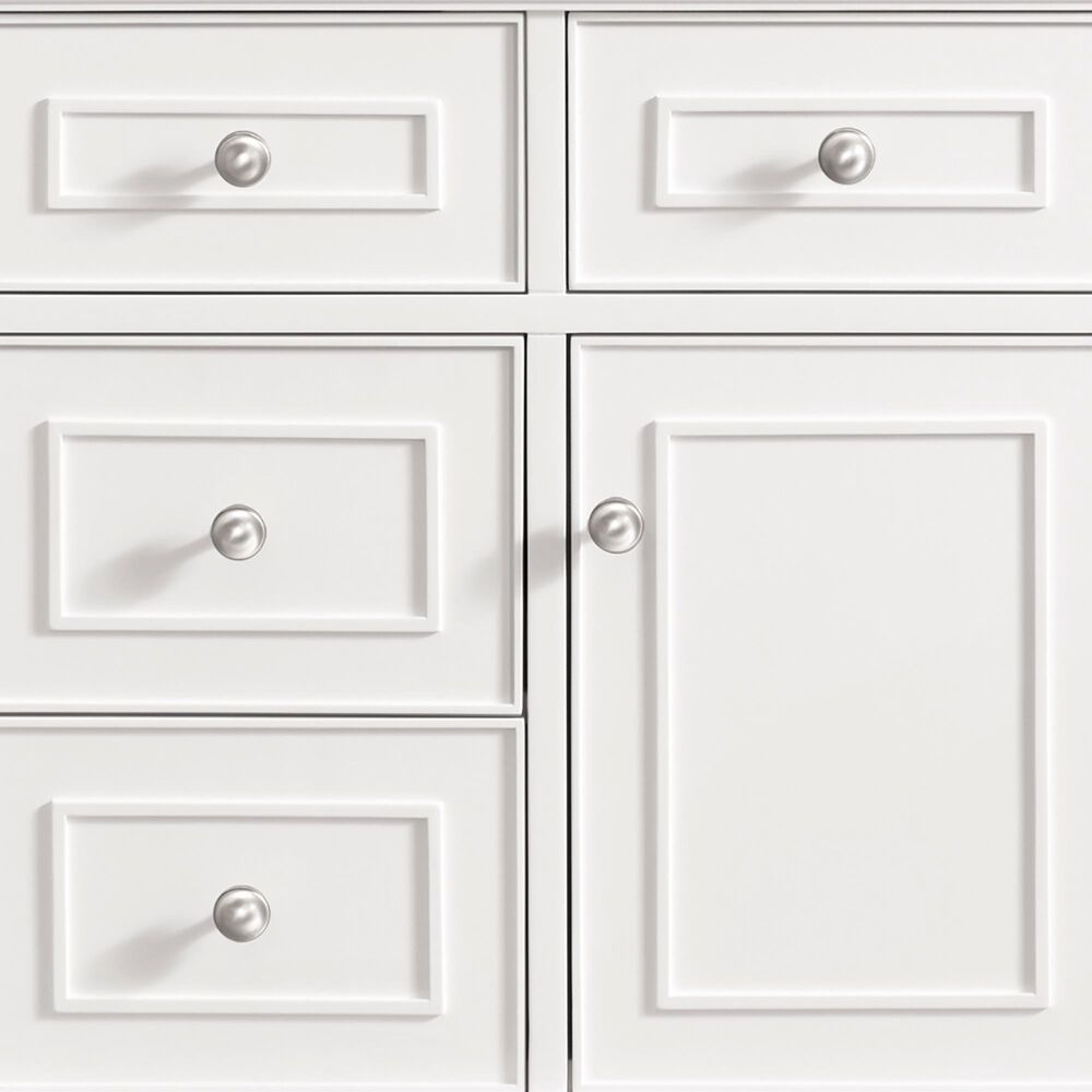James Martin Vanities Lorelai 48&quot; Single Vanity in Bright White with 3 cm Ethereal Noctis Quartz Top, , large