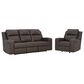 Ashley Lavenhorne Power Reclining Sofa and Recliner Set in Granite, , large
