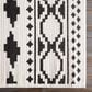 Surya Moroccan Shag MCS-2305  7"10" x 10"3" Black and White Area Rug, , large