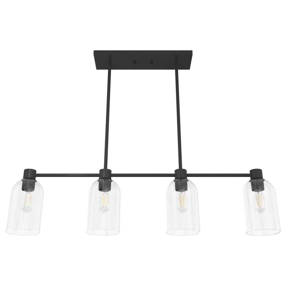 Hunter Lochmeade 4-Light Linear Chandelier in Noble Bronze, , large