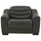 Ashley Center Line Power Recliner in Dark Gray, , large