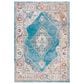 Safavieh Aria ARA116M 3" x 5" Blue and Ivory Area Rug, , large
