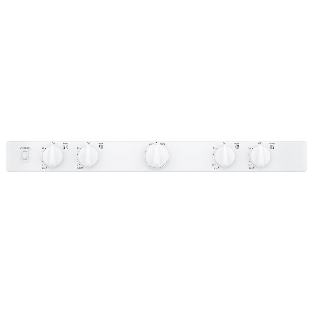 GE Appliances 30&quot; Freestanding Front Control Gas Range in White, , large