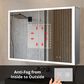 Lexora Home Mesa 30" x 36" LED Mirror Medicine Cabinet with Defogger in Aluminium, , large