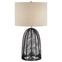Pacific Coast Lighting Aria Table Lamp in Black Rope