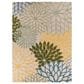 Nourison Aloha Floral 7"10" x 10"6" Green and Multicolor Indoor/Outdoor Area Rug, , large