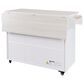 HOMLUX 44" Kitchen Island with Trash Can Storage Cabinet in White, , large