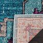 Safavieh Monaco MNC254J 5" Square Blue Area Rug, , large