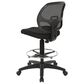 OSP Home DC Series Deluxe Mesh Back Drafting Chair in Black, , large