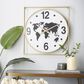 Maple and Jade 25" x 26" Wall Clock in Gold, , large
