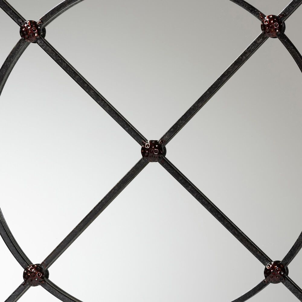Baxton Studio Ohara Accent Wall Mirror in Black, , large