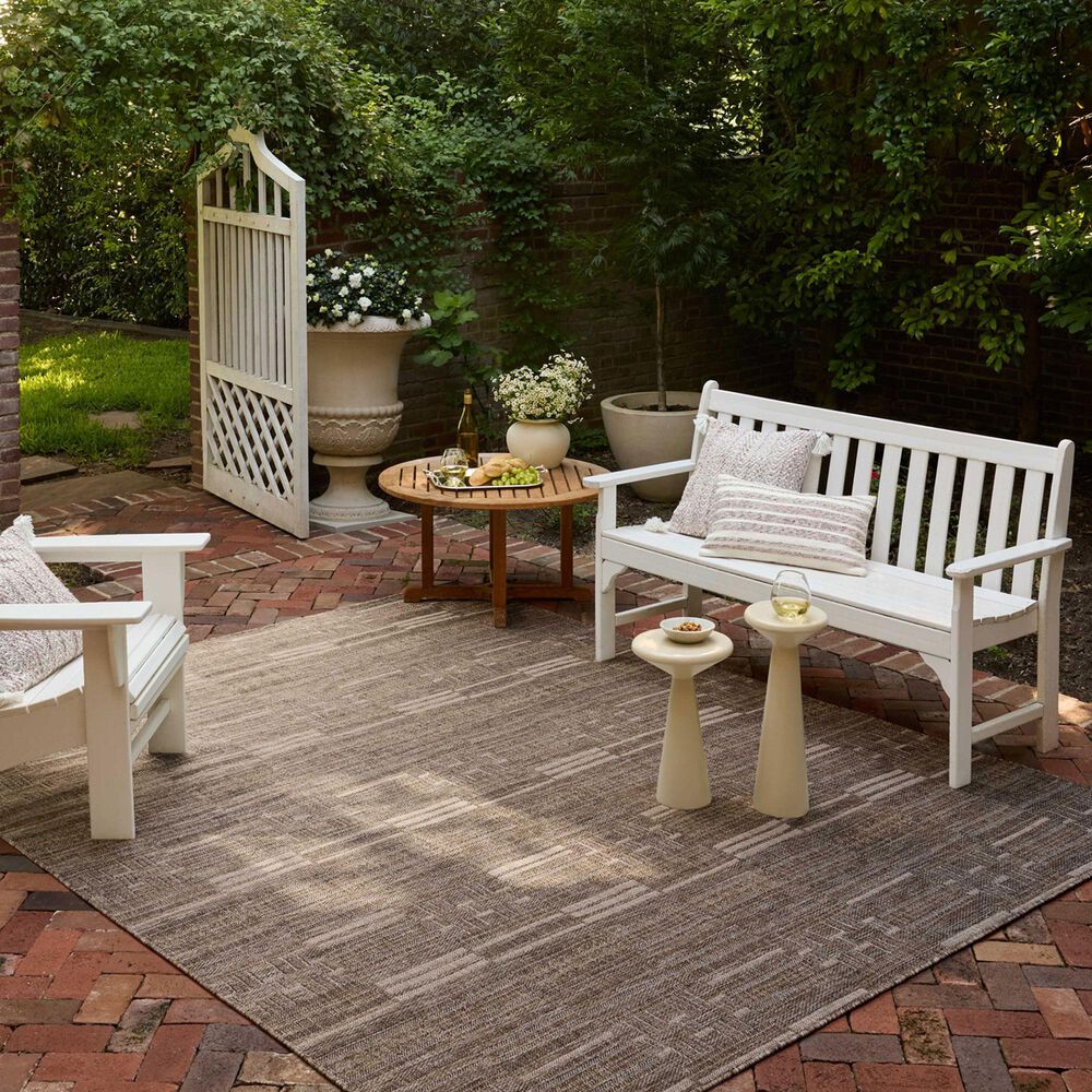 Loloi II Birch 5&#39; x 7&#39;3&quot; Natural and Beige Indoor/Outdoor Area Rug, , large