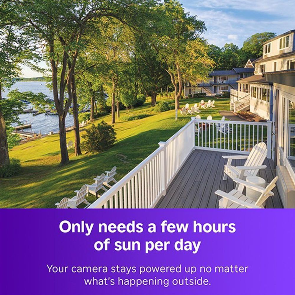 Roku Solar Panel USB-C for Battery Camera and Battery Plus Only in White, , large