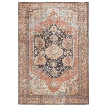 Feizy Rugs Percy 4" x 6" Brown and Rust Area Rug, , large