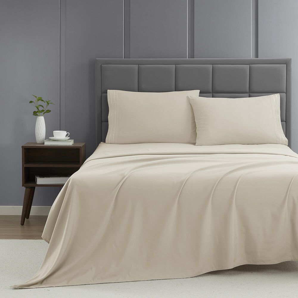 Sanders Collection Clara Clark Queen Cream 4 Piece Sheet Set, , large