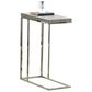 Crystal City Lucia Chairside End Table in Black Nickel and Gray, , large