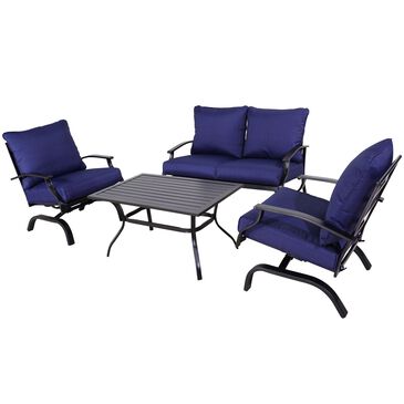 Global Note Collections Harvard 4-Piece Conversation Set in Blazer Blue, , large